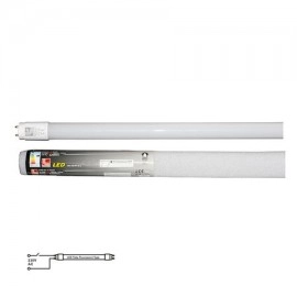 LED ΛΑΜΠΑ ΓΥΑΛΙΝΗ T8 150cm 24W 230V ΜΟΝΗΣ ΤΡΟΦΟΔΟΣΙΑΣ ΛΕΥΚΟ