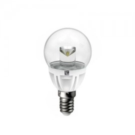 LED ΛΑΜΠΑ ΣΦΑΙΡΙΚΟ ΔΙΑΦΑΝΟ ΛΕΥΚΟ ΚΕΡΑΜΙΚΟ Ε14 3W ΘΕΡΜΟ