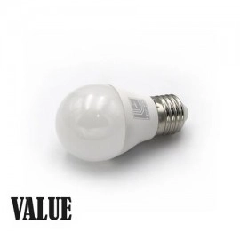 LED ΛΑΜΠΑ ΣΦΑΙΡΙΚΟ Ε27 8W 230V ΘΕΡΜΟ 3000Κ VALUE