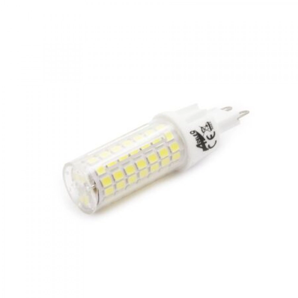 LED ΛΑΜΠΑ SMD ΚΕΡΑΜΙΚΟ G9 6W ΔΙΑΦΑΝΟ ΝΤΙΜΑΡΙΖΟΜΕΝΟ ΨΥΧΡΟ