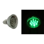 LED ΛΑΜΠΑ PAR11 ΜΕ 15LED 0.8W 12VDC 30° ΠΡΑΣΙΝΟ