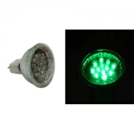 LED ΛΑΜΠΑ PAR11 ΜΕ 15LED 0.8W 12VDC 30° ΠΡΑΣΙΝΟ