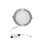 LED ΦΩΤΙΣ.ΨΕΥΔΟΡΟΦΗΣ ΑΛΟΥΜ ΣΤΡΟΓΓΥΛΟ 12W 3000K 120° ΣΑΤΙΝΕ