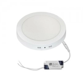 LED ΦΩΤΙΣΤΙΚΟ ΟΡΟΦΗΣ ΑΛΟΥΜΙΝΙΟΥ ΣΤΡΟΓΓΥΛΟ 18W 6300K ΛΕΥΚΟ