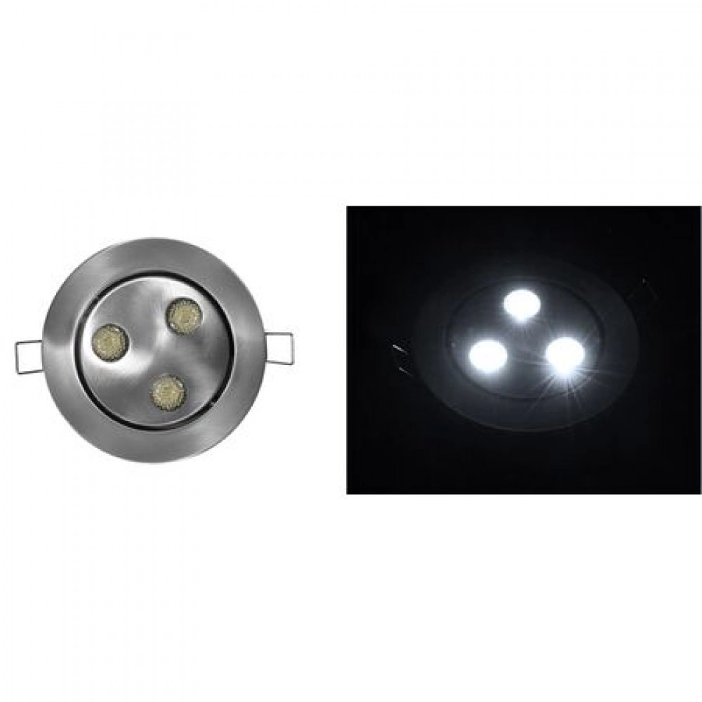 ΣΠΟΤ ΧΩΝΕΥΤ.ΑΛ.ΣΑΤΙΝ.ΚΙΝΗT.20° LED ΙΣΧΥΟΣ 3x3W 18° ΨΥΧΡΟ