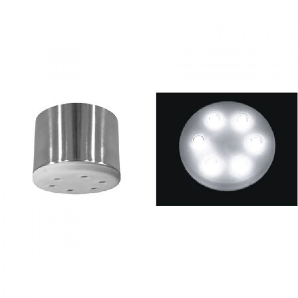 ΣΠΟΤ ΕΞΩΤΕΡ. ΣΑΤΙΝΕ LED ΙΣΧΥΟΣ ΜΕ ΤΡΟΦΟΔΟΤ. 6x3W 60° ΨΥΧΡΟ
