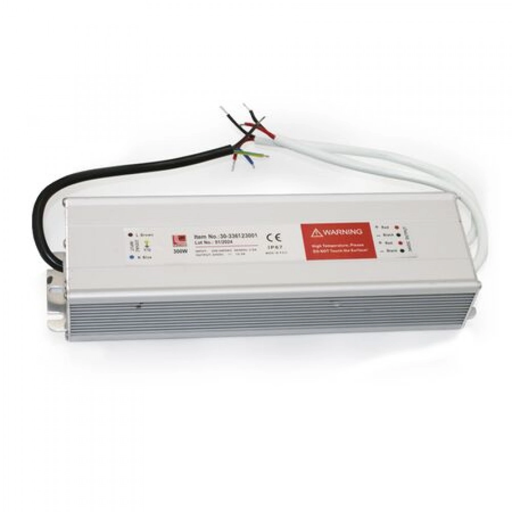 ΤΡΟΦΟΔΟΤΙΚΟ ΣΤΕΓΑΝΟ ΓΙΑ ΤΑΙΝΙΕΣ LED 240V/12VDC 300W IP67