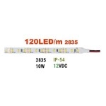 ΤΑΙΝΙΑ LED 5m 12VDC 10W/m 2835 120LED/m 4000K IP54