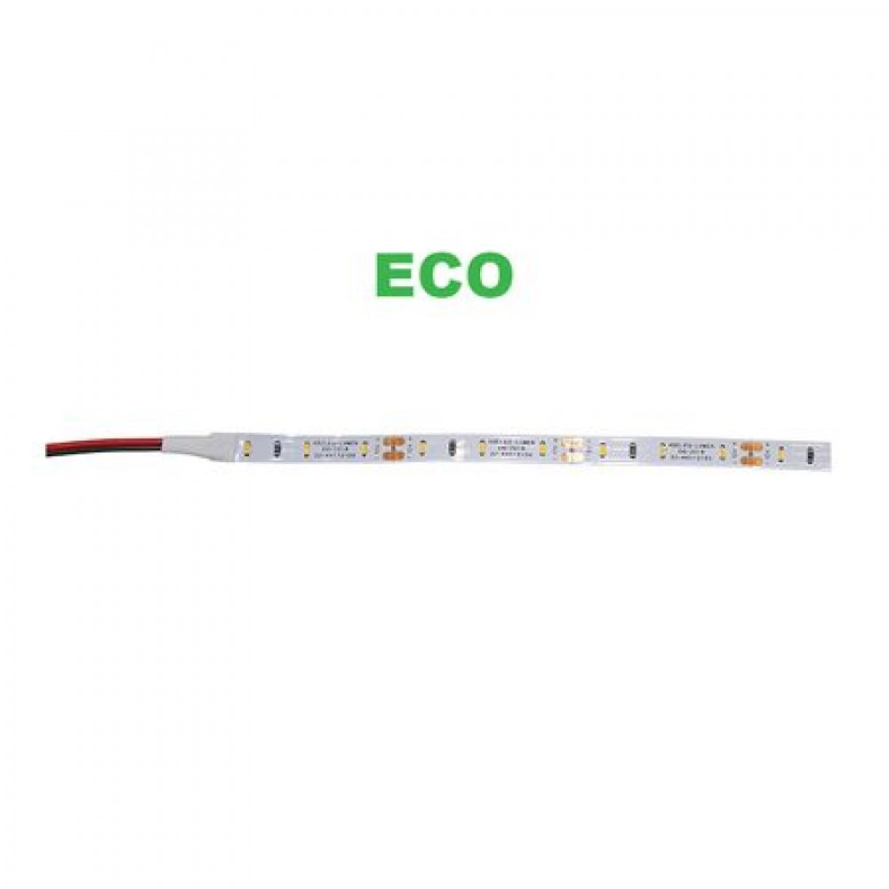 ΤΑΙΝΙΑ LED 5m 12VDC 4.8W/m 3528 60LED/m ΠΟΡTΟΚΑΛΙ IP20 eco